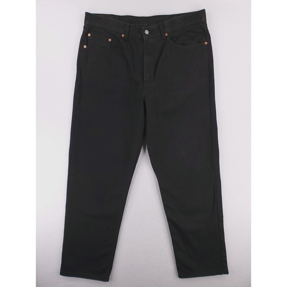 Levis 550 Jeans Mens 38x30 Black Relaxed Tapered Classic Heavy Denim Baggy 90s